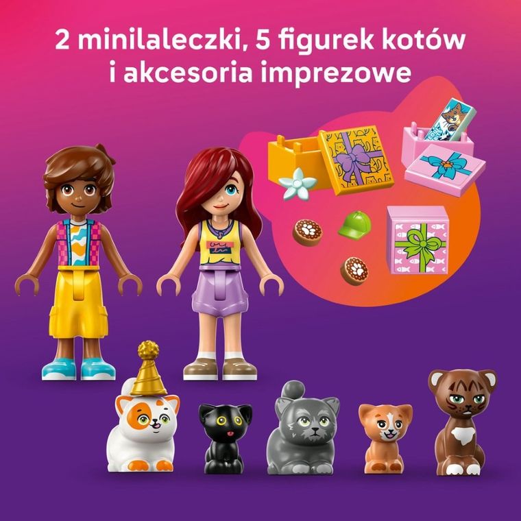 LEGO Friends, Kocie przyjęcie urodzinowe i domek na drzewie, 42666