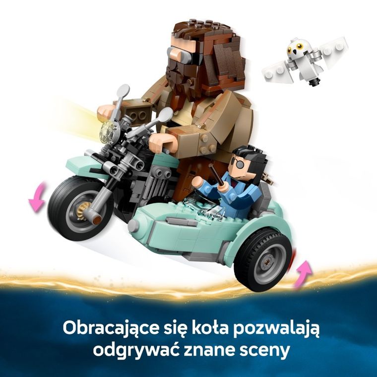 LEGO Harry Potter, Przejażdżka motocyklowa Hagrida i Harry’ego, 76443