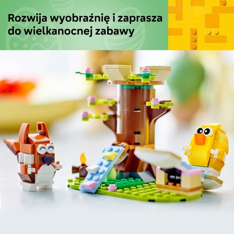 LEGO Iconic, Wiosenny plac zabaw dla zwierzątek, 40709
