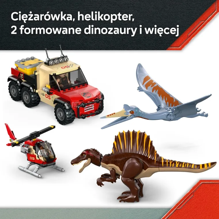 LEGO Jurassic World, Powietrzna misja z kecalkoatlem i spinozaurem, 76976
