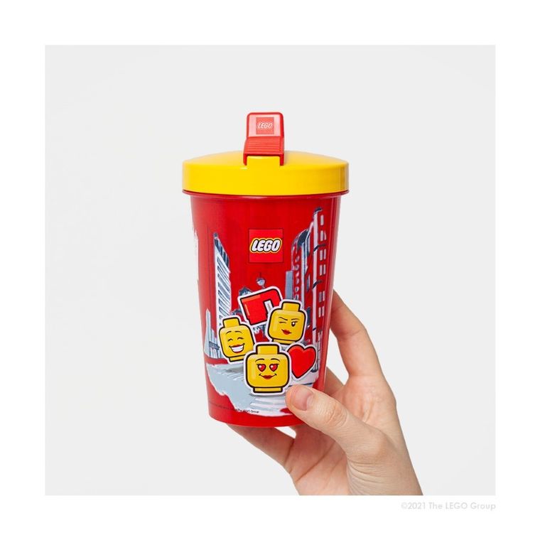 LEGO, kubek ze słomką, girl, 500 ml
