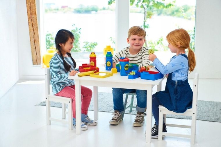 LEGO, lunchbox, niebiesko-czerwony
