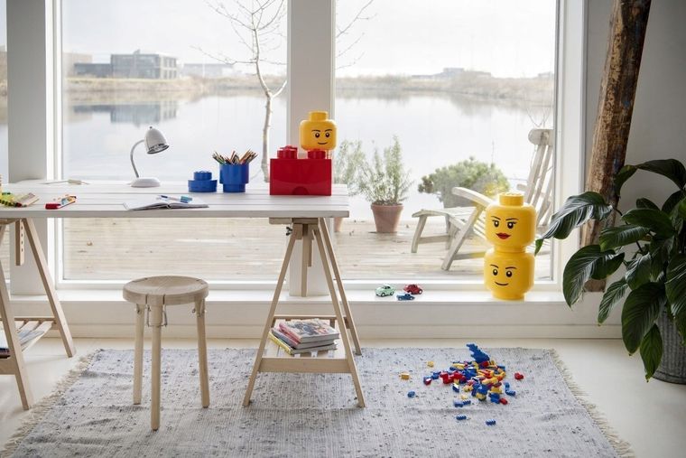 LEGO, mała głowa, dziewczynka, pojemnik do przechowywania, rozmiar XS, 0,36l