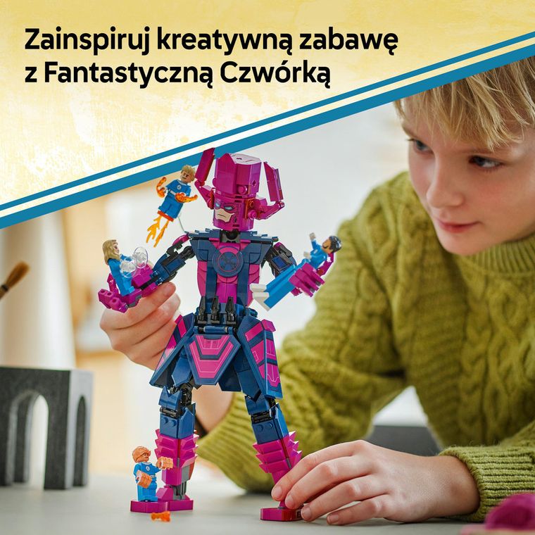 LEGO Marvel, Figurka Fantastycznej Czwórki kontra Galactus, 76316