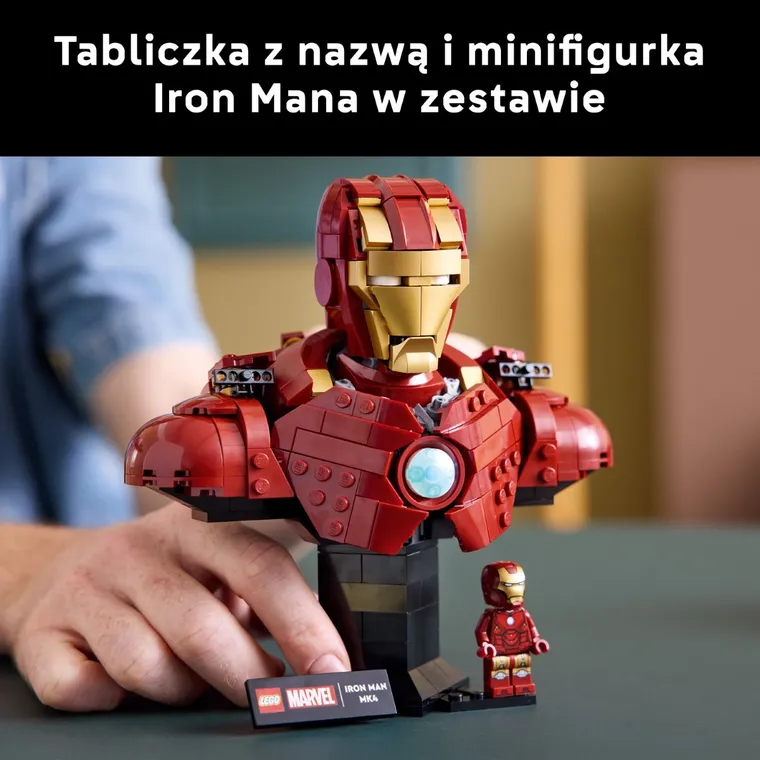 LEGO Marvel, Popiersie Iron Mana MK4, 76327