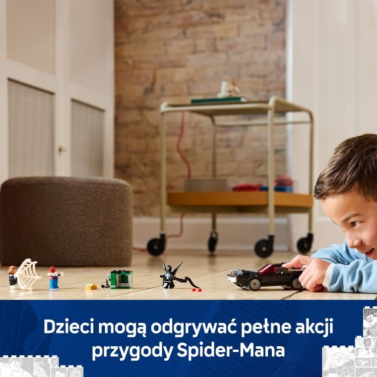 LEGO Marvel, Spider-Man kontra muscle car Venoma, 76309