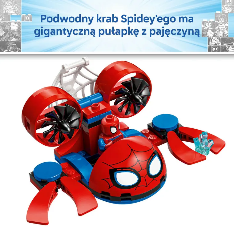 LEGO Marvel, Spidey: podwodne pojazdy, 11207
