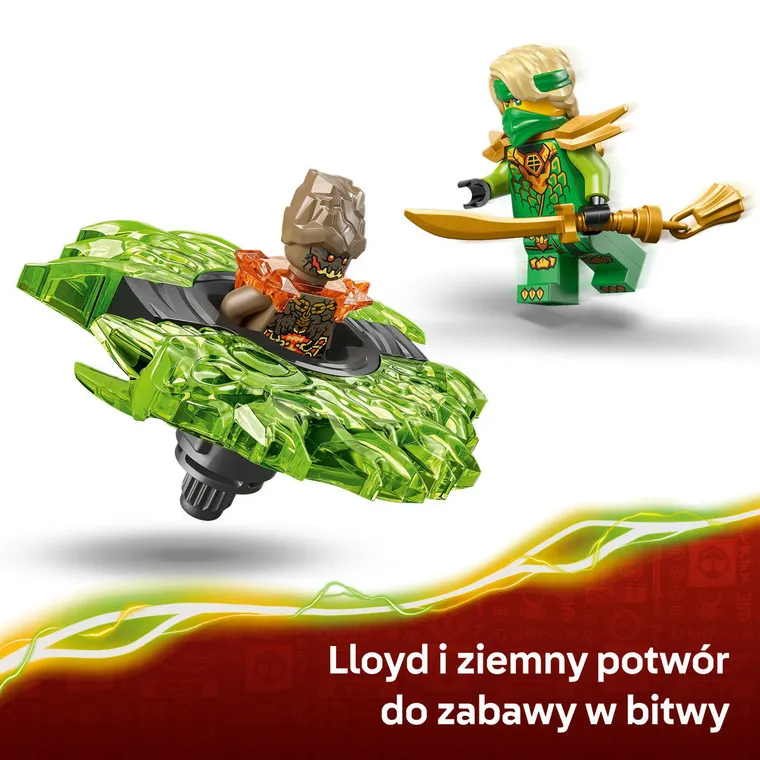 LEGO NINJAGO, Lloyd kontra ziemny potwór na spinnerze, 71850