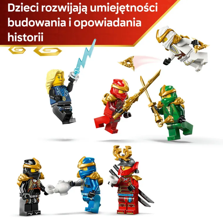 LEGO NINJAGO, Ozdoba z postaciami ninja - 15-lecie, 71866