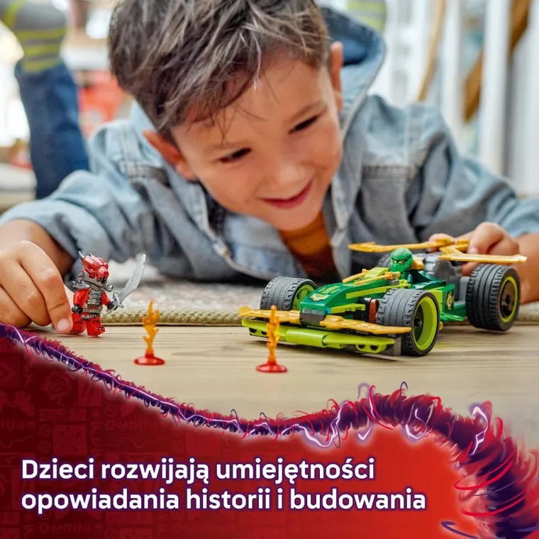 LEGO NINJAGO, Samochód wyścigowy Lloyda z napędem typu pull-back, 71828