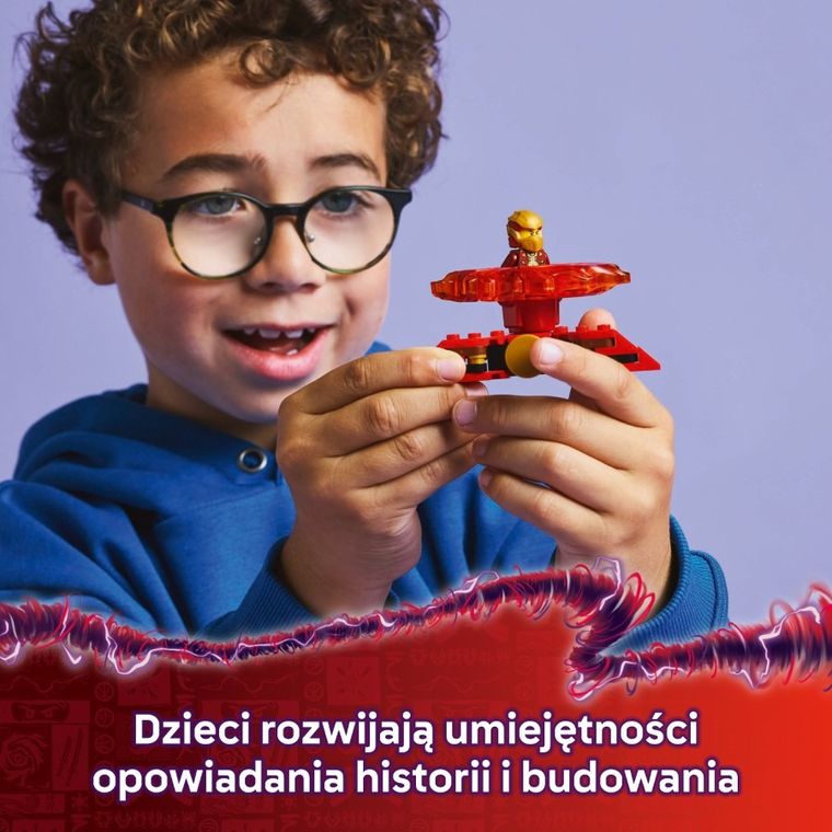 LEGO NINJAGO, Smoczy spinner Spinjitzu Kaia, 71823