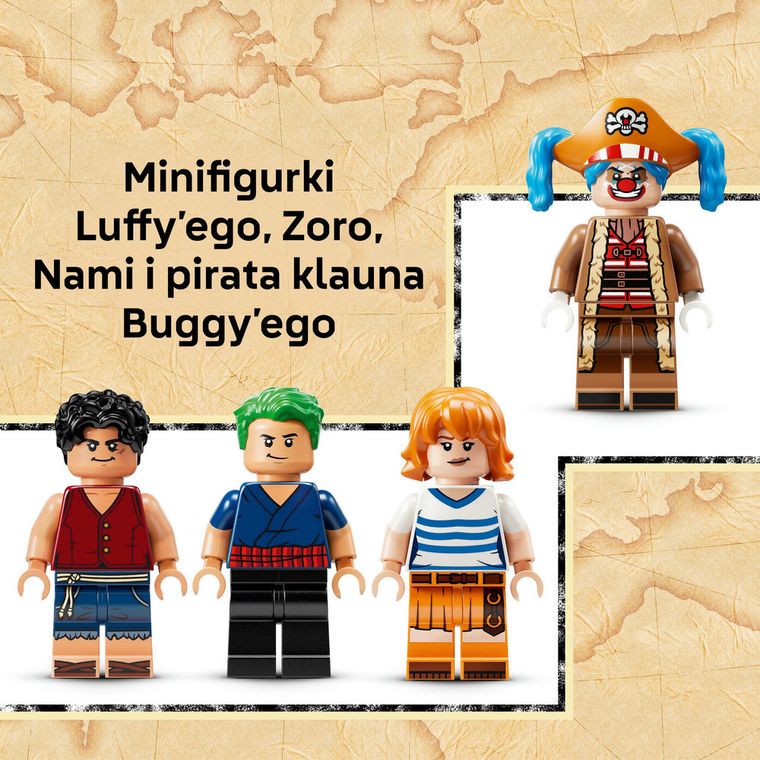 LEGO ONE PIECE, Namiot cyrkowy klauna Buggy’ego, 75637