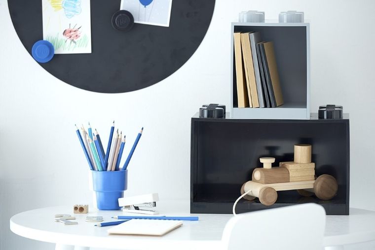 LEGO, Półka Brick 4, niebieska