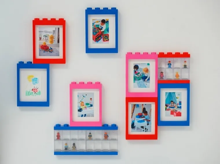 LEGO, ramka na zdjęcia 10-15, niebieska