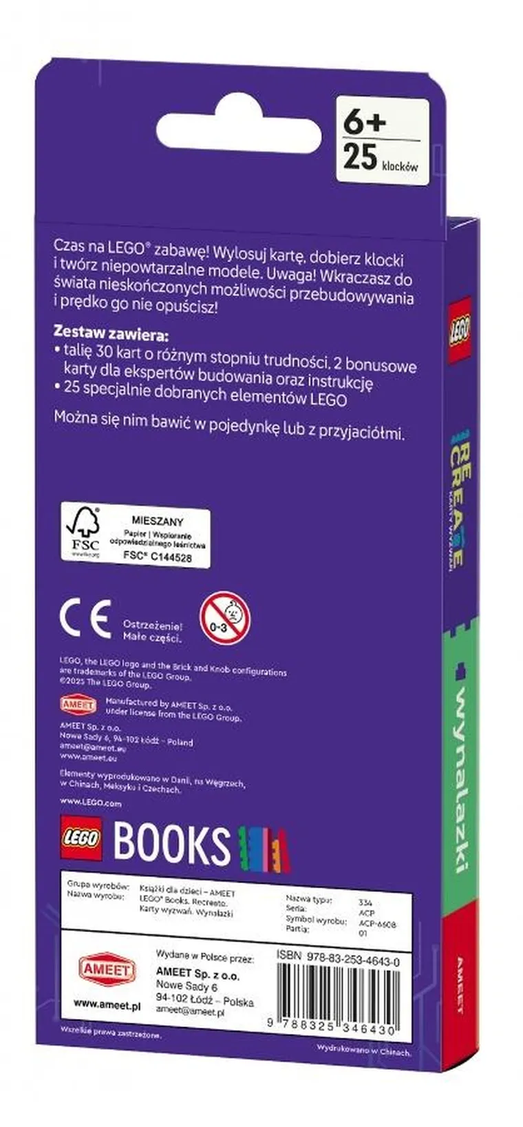 LEGO Recreate. Karty wyzwań. Wynalazki