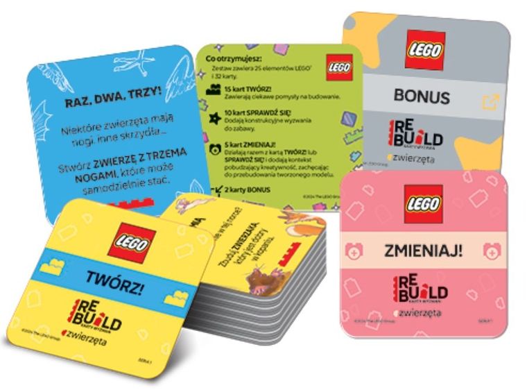 LEGO Recreate. Karty Wyzwań. Zwierzęta