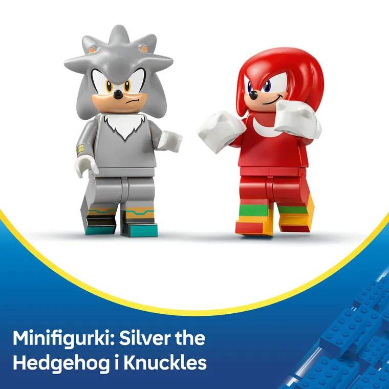 LEGO Sonic the Hedgehog, Silver w samochodzie kontra Knuckles w monster trucku, 77118