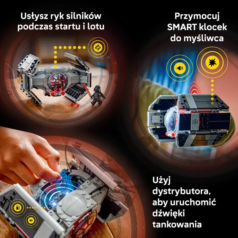 LEGO Star Wars, SMART Play: Myśliwiec TIE Dartha Vadera, 75421