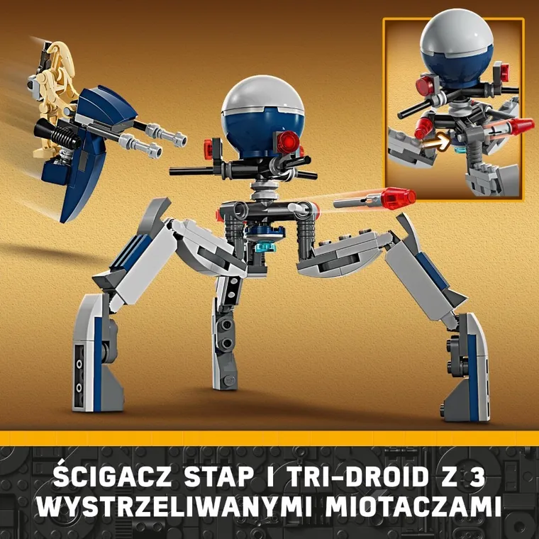 LEGO Star Wars, Zestaw bitewny z żołnierzem armii klonów i droidem bojowym, 75372