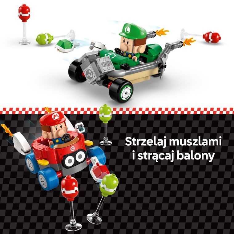 LEGO Super Mario, Mario Kart - Baby Mario kontra Baby Luigi, 72034