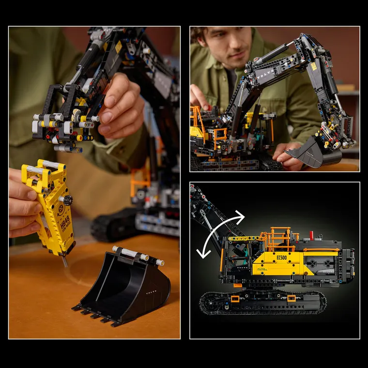 LEGO Technic, Koparka Volvo EC500 Hybrid, 42215