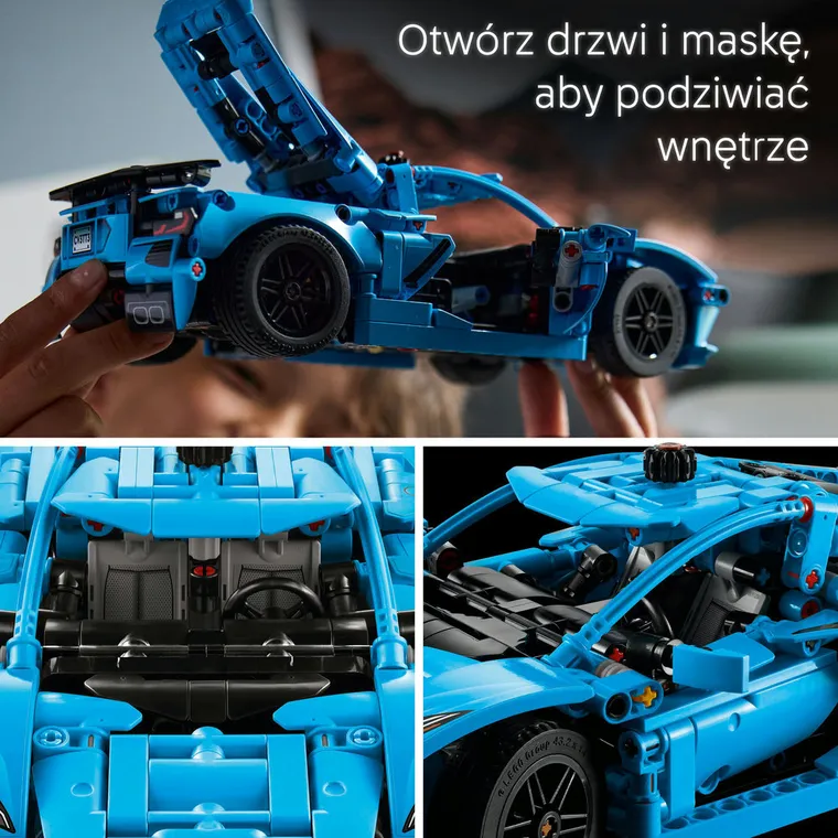 LEGO Technic, Niebieski Chevrolet Corvette Stingray, 42217