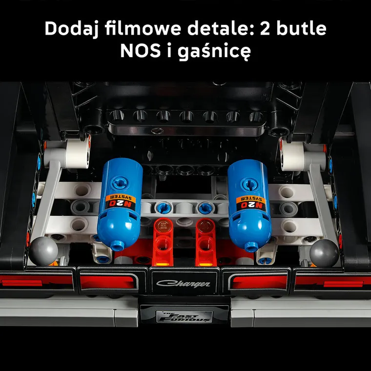LEGO Technic, Samochód Fast and Furious Dodge Charger R/T, 42231