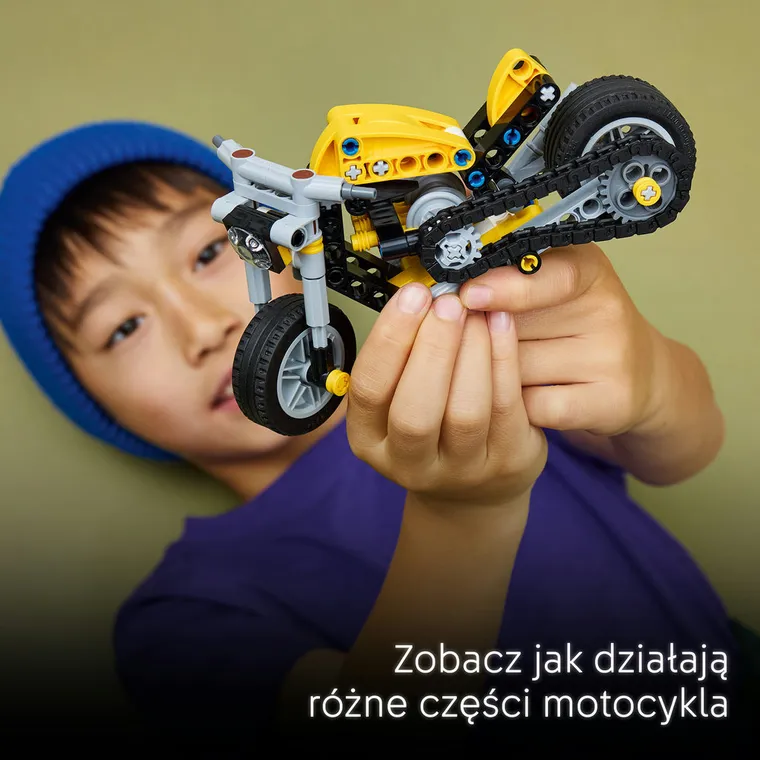 LEGO Technic, Żółty motocykl, 42225
