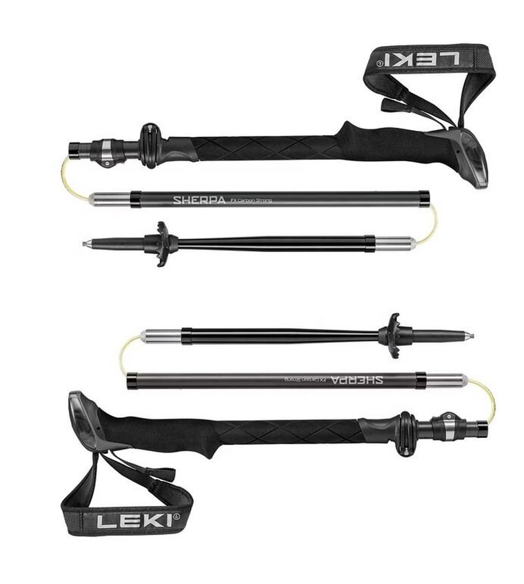 Leki, Sherpa FX, kije trekkingowe, czarne, 120-140 cm