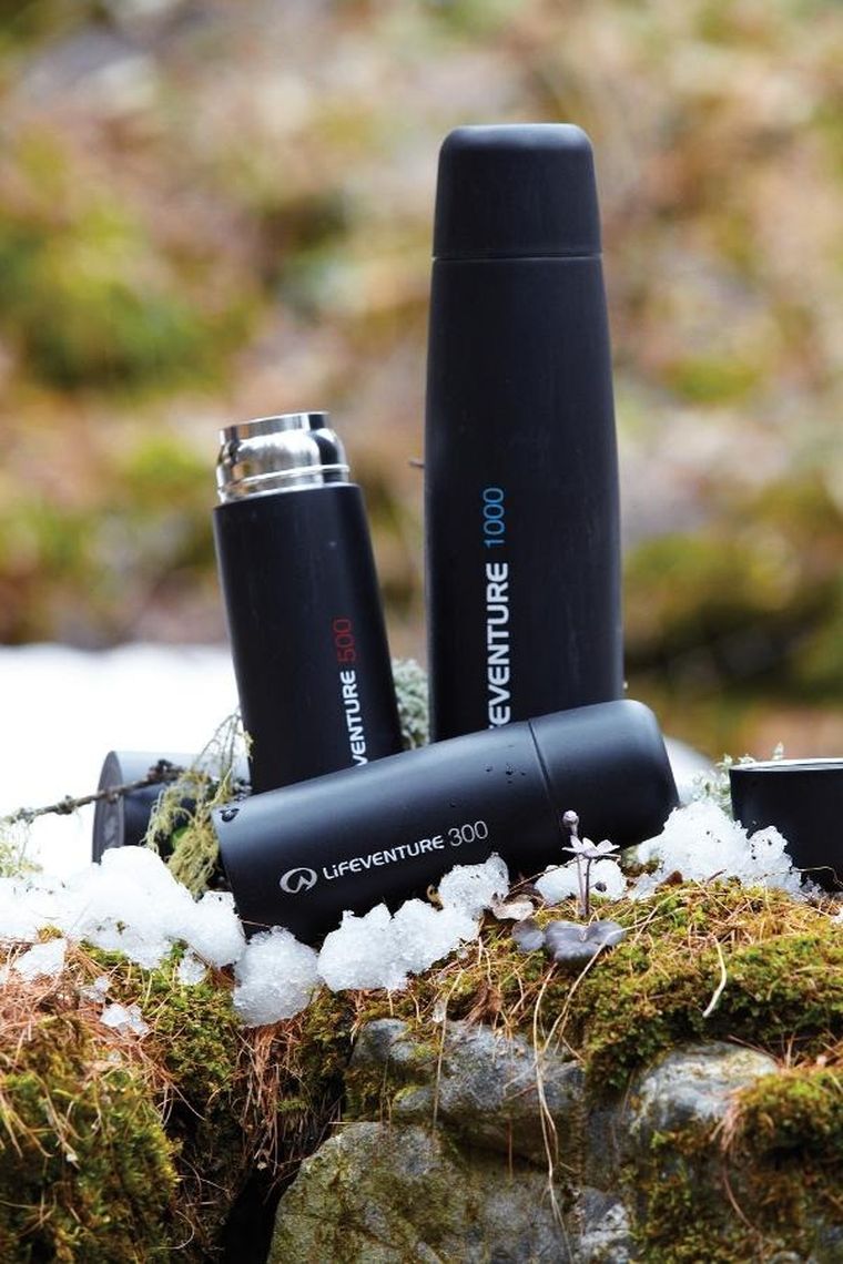 Lifeventure, termos próżniowy, dark grey, 1000 ml