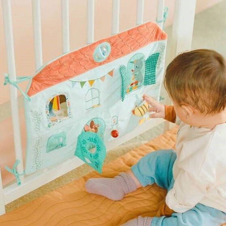 Lilliputiens, Domek Sarenki Stelli i Smoka Joe, miękka tablica aktywizująca do zabawy, 3m+