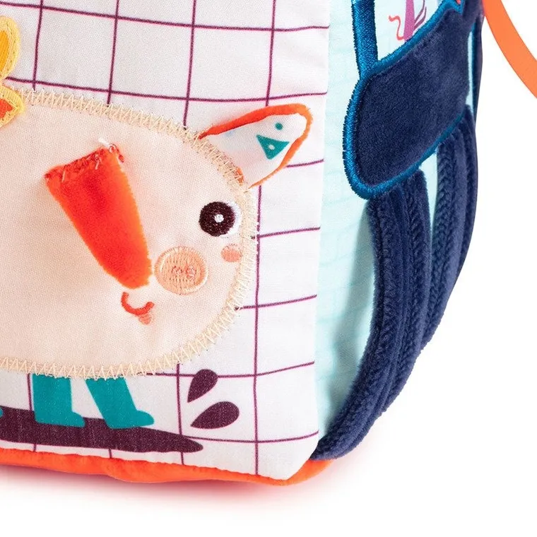 Lilliputiens, Farma, dźwiękowa kostka aktywizująca, wielofunkcyjna, 9m+