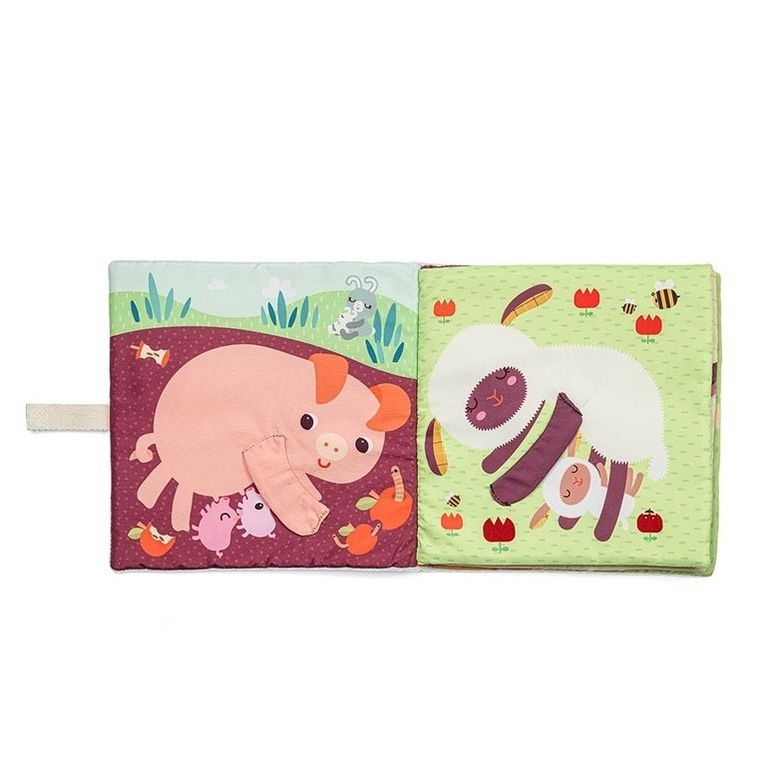 Lilliputiens, Farma, książeczka aktywizująca z mini-pacynkami, 12m+