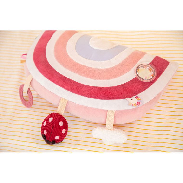 Lilliputiens, Jednorożec Lena, poduszka aktywizująca, zabawka sensoryczna, 3m+