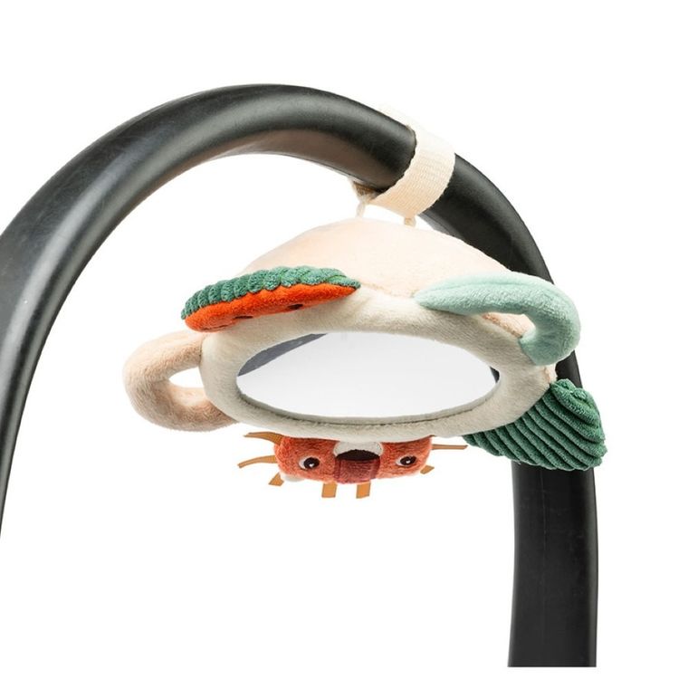 Lilliputiens, Lew Jack, zabawka sensoryczna z lusterkiem i uchwytami, 3m+