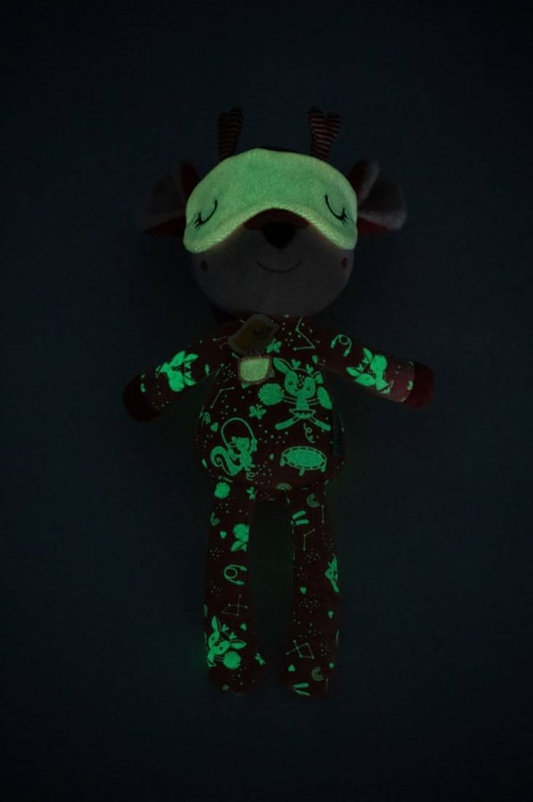 Lilliputiens, maskotka do spania z elementami fluorescencyjnymi, Sarenka Stella, 6m+