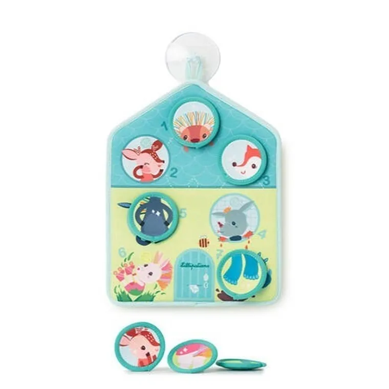 Lilliputiens, Myję się, edukacyjna mata do wanny, 18m+