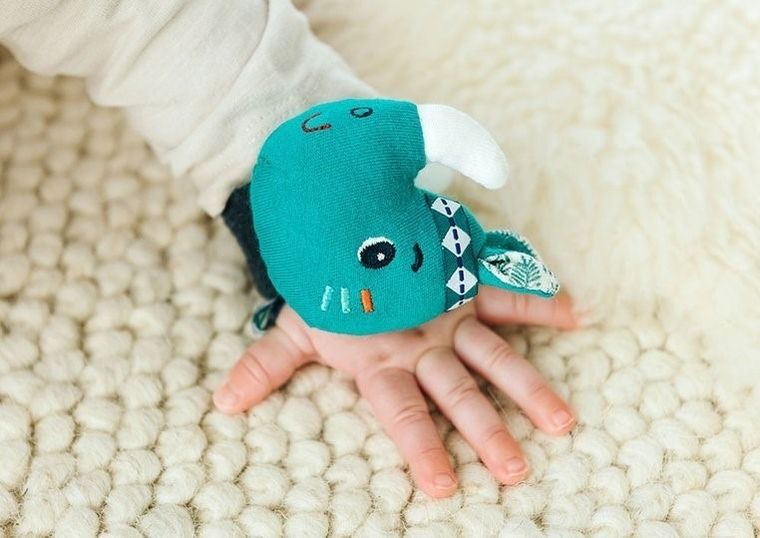 Lilliputiens, Nosorożec Marius, grzechotka na rękę z szeleszczącą folią, 0m+