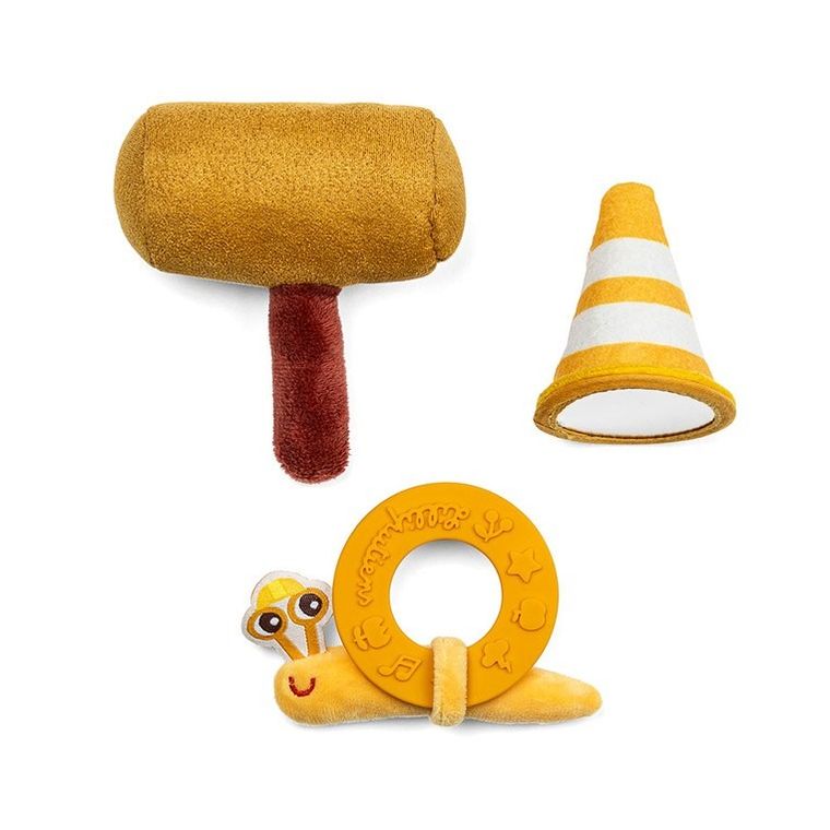 Lilliputiens, Piesek Jules, przytulanka aktywizująca, wielofunkcyjna, z akcesoriami, 9m+