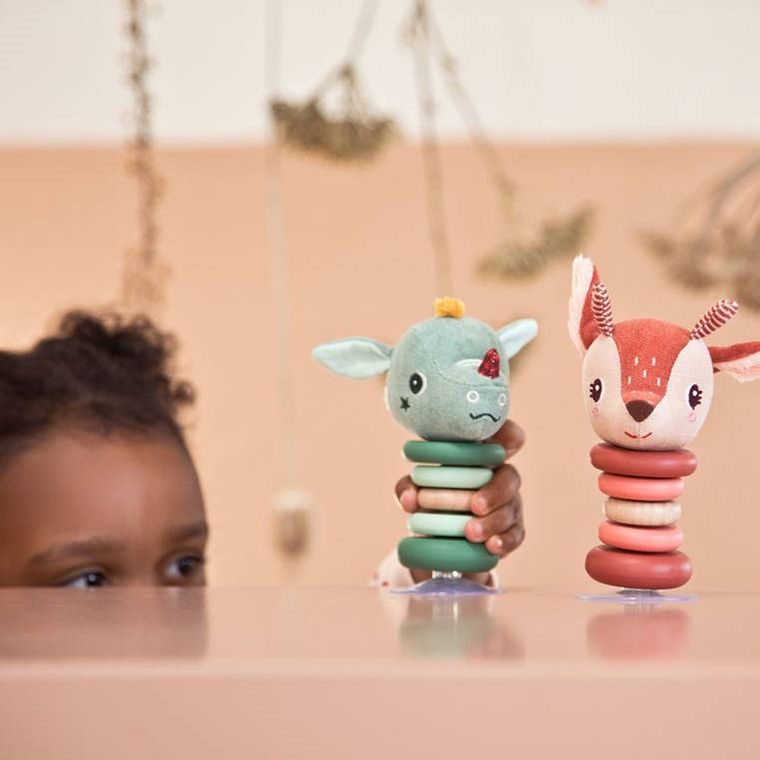 Lilliputiens, Sarenka Stella, grzechotka z przyssawką, 6m+