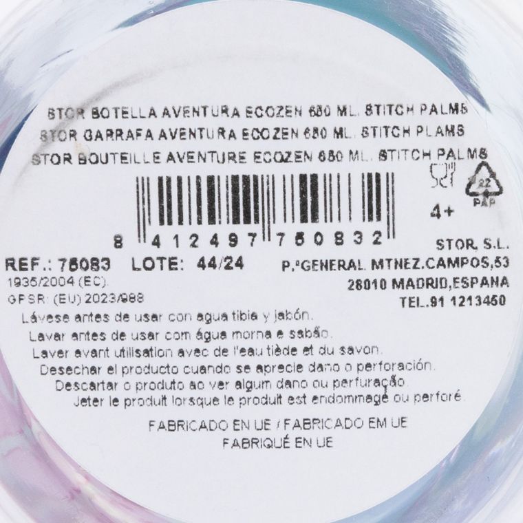 Lilo i Stitch, butelka plastikowa na wodę, 650 ml