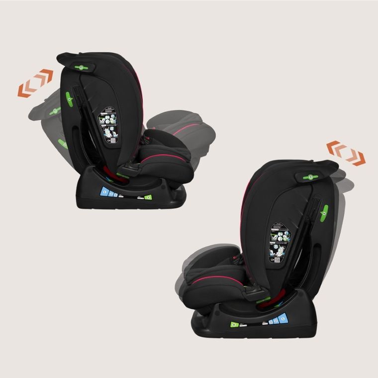 Lionelo, Aart, i-Size, fotelik samochodowy, black carbon red, 40-150 cm