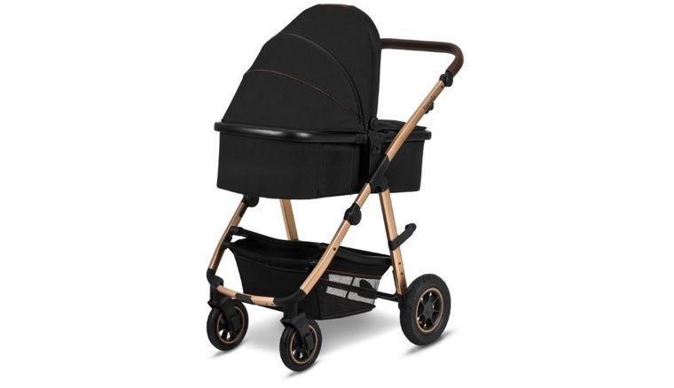 Lionelo, Amber 2in1, wózek wielofunkcyjny, Black Onyx