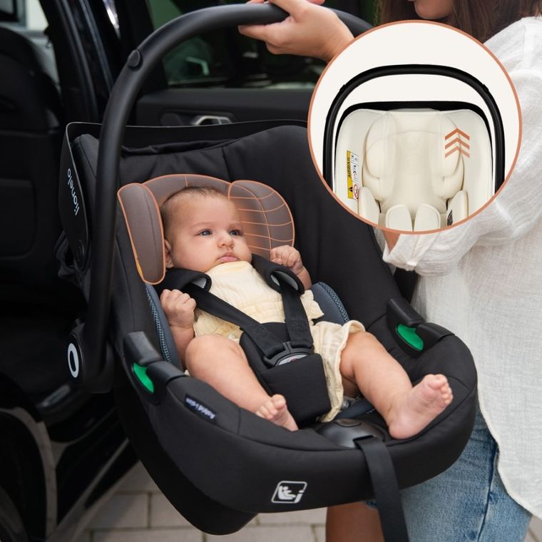 Lionelo, Astrid, i-Size, fotelik samochodowy, Beige Cream