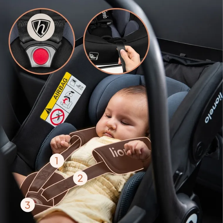 Lionelo, Astrid, i-Size, fotelik samochodowy, Beige Taupe