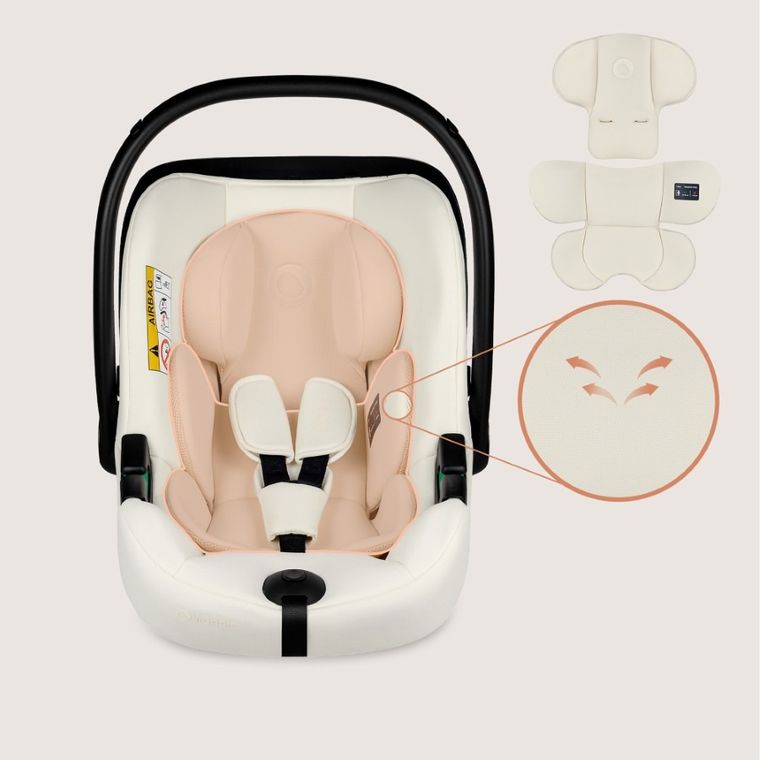 Lionelo, Astrid, i-Size, fotelik samochodowy z bazą, Beige Cream