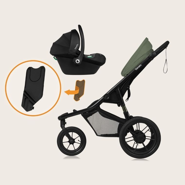 Lionelo, Azura, wózek spacerowy, Green forest