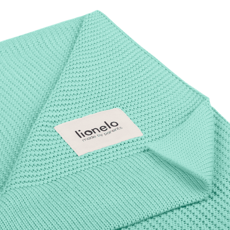 Lionelo, Bamboo Blanket, kocyk bambusowy, Green Mint, 75-100 cm