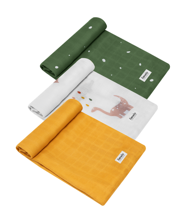 Lionelo, Bamboo Set, pieluszki dla dziecka, 3 szt.