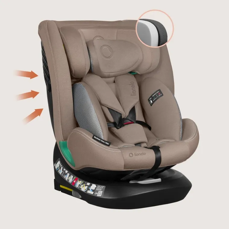 Lionelo, Bastiaan One, I-Size, fotelik samochodowy, Beige Sand, 40-150 cm
